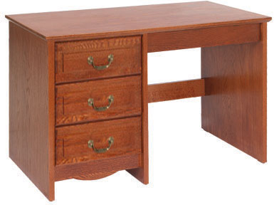 Madison Panel End Pedestal Desk w\/3 Equal Drawers & Pencil Drawer, 42"W